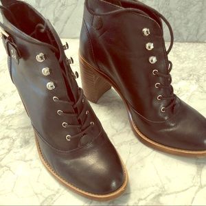 Lace up ankle boots
